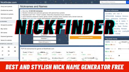 Nickfinder.com .